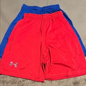 Under Armour Men's Athletic Shorts in Red and Blue